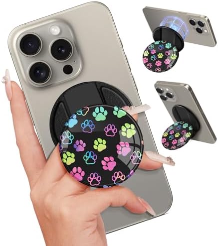 Stylish Magnetic Phone Grip for Women – Chic Mag Safe-Compatible Kickstand for i Phone 12-16 Series – Secure Finger Holder & Versatile Stand for Effortless Viewing – Perfect Cute Accessory for Daily Use and Selfies