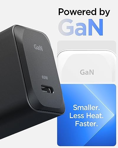 Experience Unmatched Charging Efficiency with Spigen Ga N III 452 45 W Dual USB-C Wall Charger – Portable Fast Charging Adapter for i Phone, Samsung Galaxy, and Pixel Devices – Compact Foldable Design for Ultimate Convenience
