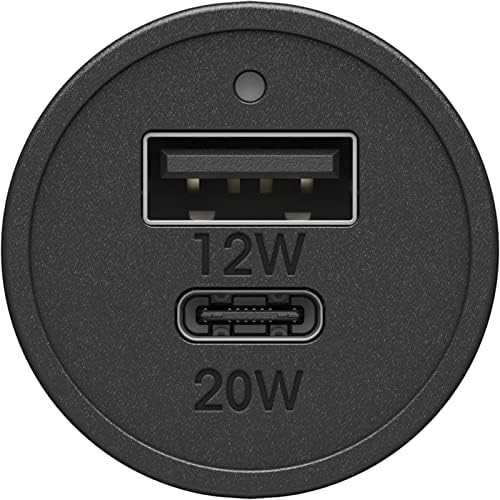 Otter Box 20 W Fast Charge USB-C Car Charger & 1 M Durable USB-C Cable – Sleek Black Shimmer for Superior Device Compatibility and Rapid Power Delivery on the Go