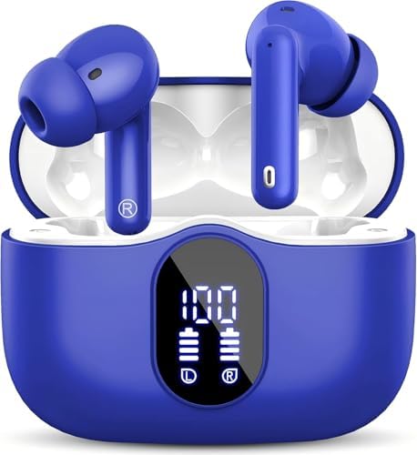 Advanced Bluetooth 5.4 Wireless Earbuds with IP7 Waterproofing and Noise-Canceling Microphone – 36 Hours Playtime for Immersive Stereo Sound During Sports, Travel, and Daily Commutes – Ultimate Comfort and Durability for Active Lifestyles and Music Enthusiasts