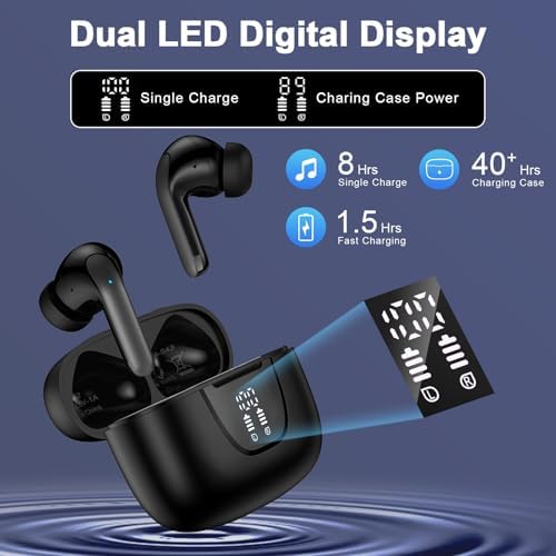 Samsung Galaxy Wireless Earbuds with Bluetooth 5.3 – IPX7 Waterproof Noise Cancelling Earphones for Active Lifestyles – 60 Hours Playback with LED Battery Indicator – Perfect for Galaxy A and S Series Devices – Ultimate Sound Quality & Comfort