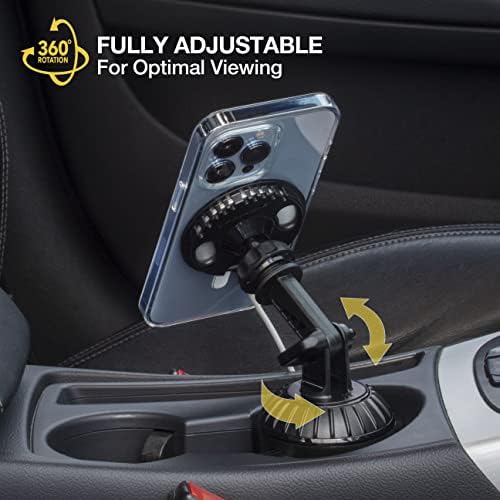 Scosche MSQP Magnetic Wireless Charger – Ultra-Fast Mag Safe Charging Pad for i Phone 12, 13, 14, Air Pods, and More | Sleek Black Design for Effortless Power | Compact and Versatile Wireless Charging Solution for Home and Travel