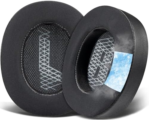 SOULWIT Premium Cooling Gel Ear Cushions for JBL Live 500 BT – Ultimate Noise Isolation Replacement Pads for All-Day Comfort and Enhanced Audio Performance – Durable Black Headphone Accessories
