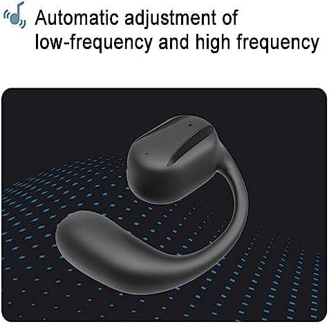 Open-Ear Bluetooth 5.2 Headphones with Earhooks – Lightweight, IPX4 Waterproof Noise Reduction Sport Earbuds for Running and Workouts – Enhanced Surround Awareness and Comfort for Active Lifestyles