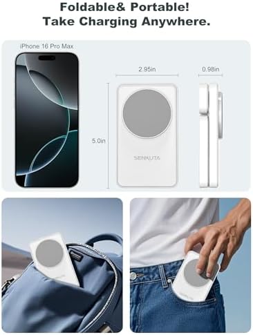 3-in-1 Magnetic Wireless Charging Station for Apple Devices – Fast Travel Charger for i Phone 12-16, Apple Watch Ultra 5/4/3, and Air Pods Pro/3/2 – Compact & Foldable Design for Efficient, Safe Charging with 18 W Adapter – Perfect for Home, Office, or Travel – Enhanced Compatibility and User-Friendly Features