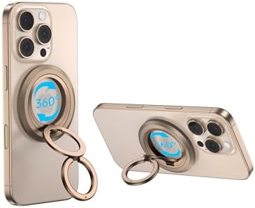 Syncwire Magnetic Phone Ring Holder – Titanium Alloy Kickstand for i Phone 12-16 Pro Max & Compatible Android Devices – Ergonomic Design, Enhanced Mag Safe Stability, Lightweight Grip for Ultimate Hands-Free Convenience