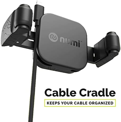 Numi Air Dock Vent – Advanced Car Vent Phone Mount with Innovative Cable Management and Secure Sticky Pad – Effortless Access for Safe Driving – Universal Compatibility for All Smartphone Models – Stylish and Practical Car Accessory