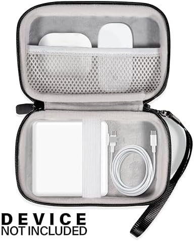 Premium Rose Gold Organizer Case for Sunveza 118 W USB-C Fast Charger – Sleek and Durable Semi-Hard Zippered Storage for Mac Book Pro and Apple Accessories – Shockproof, Water-Resistant Protection with Detachable Wristband – Ideal Travel Companion for Everyday Use – Compatible with Mag Safe and Type-C Hubs – Perfect for Your Essential Gadgets – Lightweight Design for Effortless Portability – Your Ultimate Solution for Charging Accessories – Guaranteed Quality with 100% Refund Promise – Transform Your Tech Organization and Protection Experience Today!