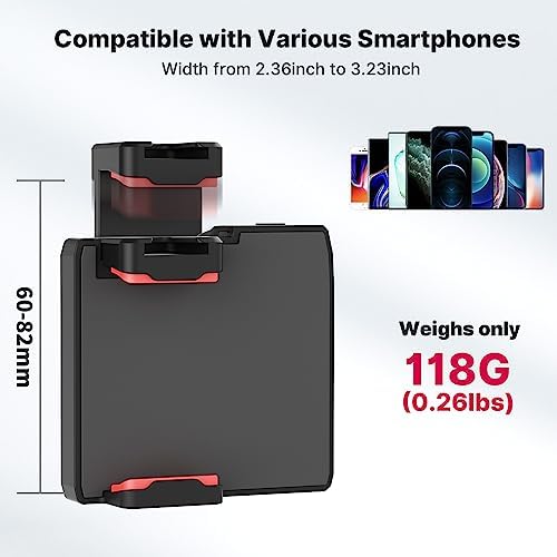 Transform Your Smartphone Into a Professional Camera with the ULANZI CG-02 Grip Holder: Ultimate Stability, Remote Shutter Functionality, and Integrated Fill Light for i Phone 16, 15, 14 Pro Max – Essential Handheld Tripod Mount for Flawless Photography and Video Creation