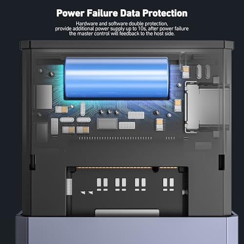 Elevate Your Storage Game with BENFEI Tool-Free M.2 NVMe SSD Enclosure – Ultra-Fast 10 Gbps USB C Adapter with 10 s Power Loss Protection for 2230/2242/2260/2280 SSDs – Perfect for Gamers, Content Creators, and Professionals Seeking Enhanced Data Security and Speed