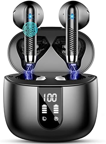 Revolutionary Wireless Earbuds with Bluetooth V5.4: Unmatched 56-Hour Playtime, IP7 Waterproof Protection, and Premium ENC Noise Cancellation for Ultimate Sound Quality – Perfect for Music Enthusiasts and Professionals on the Move