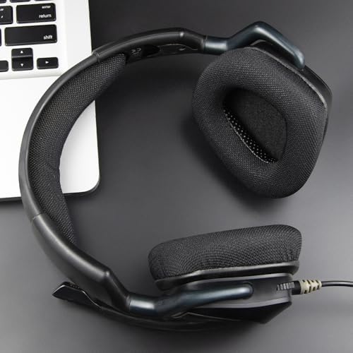 Upgrade Your Corsair Void Gaming Headset with SOULWIT Burgundy Mesh Replacement Earpads – Premium Noise-Isolating Ear Cushions for Unmatched Audio Clarity and Comfort – Effortless Installation with Long-Lasting Durability for Serious Gamers