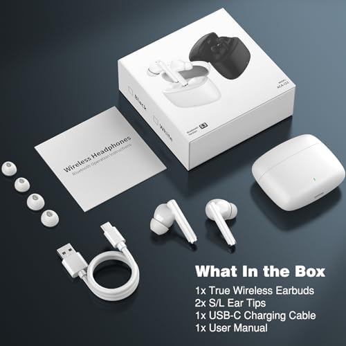 Next-Gen Bluetooth 5.3 True Wireless Earbuds with Deep Bass and Noise Cancellation for Samsung S24, S23 Ultra, S22, S21, A55, A54, i Phone 16, 15 Pro – Sweatproof In-Ear Headphones with HD Mic for Crystal-Clear Calls and All-Day Comfort – Perfect for Active Lifestyles and Music Enthusiasts