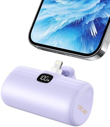 Ultra-Compact 5000 m Ah Mini Power Bank – 20 W Fast Charging Portable Charger for i Phone & Android – Lightweight Travel Essential with PD Compatibility & Smart Protection – Perfect for Short Trips, Camping, and Everyday Use