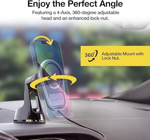 Scosche MPQ5 RKi-BP0 Magic Plate Replacement for Enhanced Compatibility with Scosche Magic Mount Systems – Ideal for Non-Magnetic & Charge Mounts, Optimized for Quick Installation and Device Security