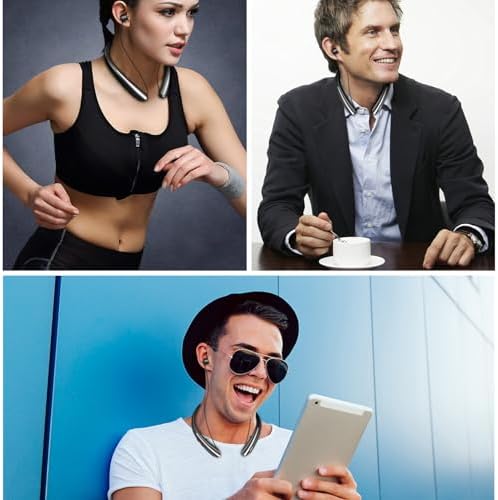 Ultra-Lightweight Bluetooth Neckband Headphones with CVC 8.0 Noise Cancelling – 18-Hour Battery Life & IPX5 Waterproof Design for Active Lifestyles – Seamless Connectivity with Advanced Bluetooth 5.4 Technology for Unmatched Audio Experience and Comfort