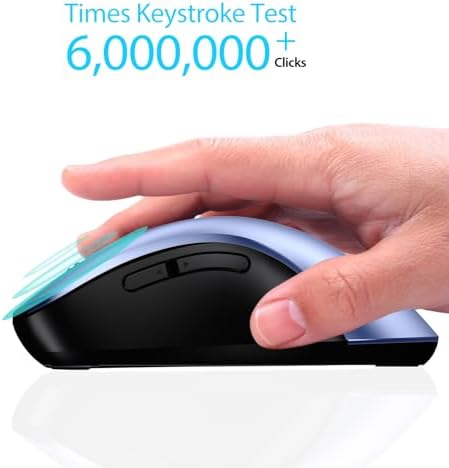 Upgrade Your Workflow with the Memzuoix 2.4 G Wireless Mouse – Ergonomic and Portable 1400 DPI USB Mouse for Laptop, PC & Desktop | 5 Customizable Buttons for Ultimate Control | Ideal for Professionals and Casual Users Alike