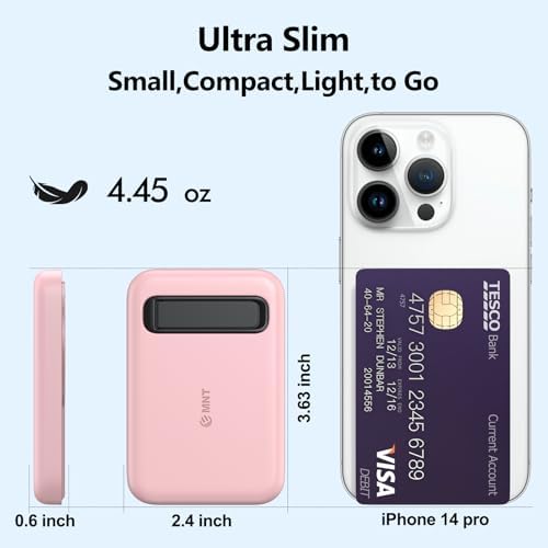 Compact Portable Charger for Apple Watch with Built-in Type-C Cable – 5200 m Ah Travel Power Bank for Apple Watch Series Ultra, 9, 8, 7, 6, SE, 5, 4, 3, 2 & i Phone 15 Pro Max – Efficient, Lightweight Design for On-the-Go Charging Solutions – Enhanced Compatibility and Fast Power Delivery