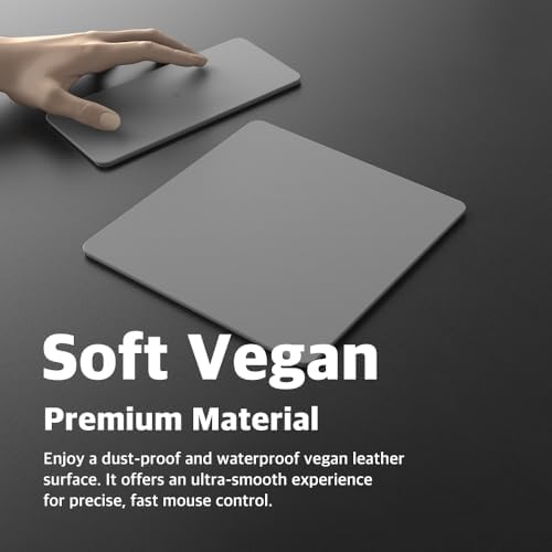 Enhance Your Workspace Efficiency with the POUT H3 Split Wireless Charging Mouse Pad – Fast Qi Charger for Seamless Device Power, Magnetic Alignment for Precision Use, Premium Anti-Slip Surface in Elegant Midnight Blue – Perfect for Smartphones and Earbuds – Elevate Your Productivity with Style and Functionality