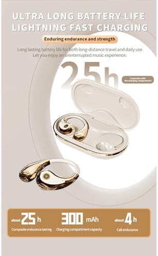 Revolutionize Your Communication with AI-Powered Translation Earbuds – Effortless Multilingual Conversations, Smart Touch Controls, and Open Ear Design for Enhanced Awareness – Perfect for Travelers and Professionals with All-Day Comfort and Extended Battery Life for Seamless Music, Calls, and Real-Time Language Translation.