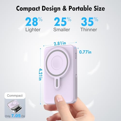 3-in-1 Magnetic Wireless Portable Charger – 10000 m Ah Power Bank with Fast 22.5 W Charging for i Phone 15/14/13/12, Apple Watch, and Air Pods – LED Display, Sleek & Lightweight Design for Ultimate On-the-Go Convenience and Enhanced Compatibility