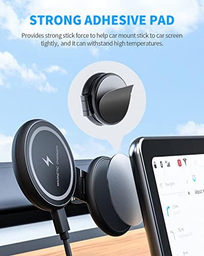 Magnetic Phone Mount for Tesla Model 3 & Y – Seamless Mag Safe Integration for i Phone 12/13/14/15 Series – Invisible Foldaway Design Enhances Interior Aesthetics – Secure, Hands-Free Navigation & Communication Accessory for Tesla Drivers – Effortless Installation, Optimized Compatibility & Unmatched Stability