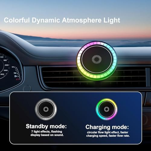Revolutionary Magnetic Phone Car Mount with Integrated Wireless Charger – 18 W Fast Charging Air Vent Holder for i Phone and Smartphones, 360° Rotatable Design for Optimal Viewing and Enhanced Safety on the Road