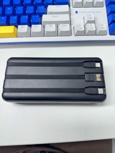 Ultra High Capacity 40,000 m Ah Portable Power Bank with Integrated Cables – 22.5 W PD Fast Charging Solution for i Phone 16/15/14/13, Samsung Galaxy S24/S23/S22/S21 & More – 5 Output Ports & 3 Input Options for Multi-Device Compatibility – Precision LED Display for Real-Time Power Monitoring – Lightweight & Compact Design Perfect for Outdoor Adventures, Travel, Camping, and More – Versatile Backup Battery for Smart Devices Including Tablets, Cameras, and More – Ultimate Charging Convenience Wherever You Go
