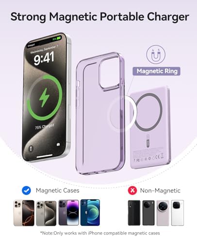 Ultra-Slim ORICO Kada Mag Safe 5000 m Ah Wireless Power Bank – Fast 20 W PD Charging with Type-C Cable – Essential Portable Charger for i Phone 12/13/14/15/16 Pro/Pro Max/Plus/Mini – Lightweight, Durable, and Magnetic Design for Effortless On-the-Go Power Solutions