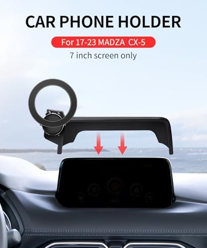 Maser Weller 10.25-Inch Car Phone Holder for Mazda CX-5 (2021-2025) – 360° Rotating Magnetic Cradle, Air Vent Safe Mount, Premium Stability, Hands-Free Navigation, Seamless Integration with Mag Safe Technology, Enhance Your Driving Experience and Stay Connected