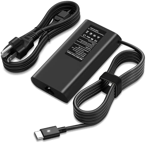 Ultra-Fast 90 W & 65 W USB-C Laptop Charger for Dell XPS & Latitude Series – Essential Power Adapter for Chromebook, Enhanced Compatibility & Travel-Ready Durability for Optimal Performance