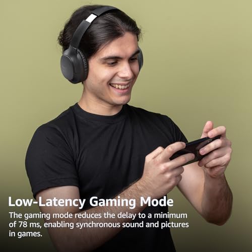 TOZO Bluetooth 5.4 Over-Ear Headphones – Unmatched 70-Hour Playtime, Tailored EQ for Personalized Audio Experience, Rich Deep Bass for Immersive Sound, Travel-Friendly Foldable Design, Integrated Microphone for Clear Voice Calls & Ultra-Low Latency for Flawless Streaming – Advanced Noise Cancellation & Broad Compatibility Options