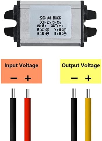 Advanced Waterproof DC Step-Down Converter Module – Seamlessly Converts 8-40 V Input to 3-24 V Output for Reliable 3 A Power Supply in Automotive Applications – Exceptional Voltage Regulation for Optimal Performance of Car and Truck Accessories