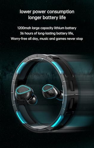 Revolutionary True Wireless Earbuds with Bluetooth 5.3 – IP7 Waterproof Sport Headset with Touch Control & Built-in Mic for Ultimate Audio Freedom – LED Power Display for On-the-Go Convenience – Model 10