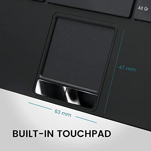 Revolutionize Your Workspace with the Perixx PERIBOARD-525 US Wired Mini USB Keyboard Featuring Touchpad – Compact Design with X Type Scissor Keys, Dual USB Hubs, and Optimal Compatibility for Enhanced Productivity