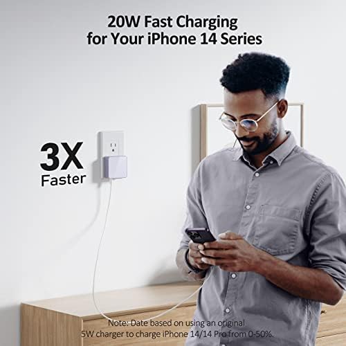 Nekmit 52 W Ultra-Compact 4-Port USB C Fast Charger – Dual 20 W Power Delivery & Dual USB Ports for Rapid Charging of i Phone 13, Galaxy, Pixel, i Pad Pro & More – Sleek Design for Home, Office & Travel Efficiency