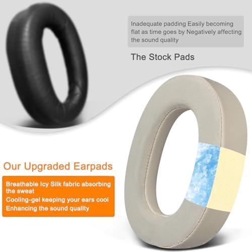 Upgrade Your Jabra Elite 85 h Experience with SOULWIT Cooling Gel Ear Pad Cushions – Advanced Breathable Foam for Optimal Noise Isolation and Comfort During Long Listening Sessions