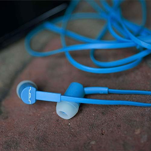 SOL REPUBLIC Jax Wired In-Ear Headphones for Android – Tangle-Free, Noise-Isolating Audio Experience with 4 Ear Tip Sizes for Customized Comfort – Stylish Red Design Perfect for Calls & Music Playback