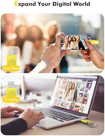 MOSDART 256 GB USB 3.1 Dual Flash Drive – Lightning-Fast Data Transfer for i Phone 15/16, Android, i Pad & Mac Book – Versatile USB-C & A Compatibility – Portable Keychain Design with LED Status Indicator