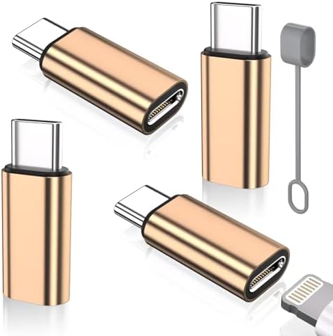 Premium 4-Pack Lightning to USB C Adapters for i Phone 15/16 and Galaxy S24 – Fast Charging & Data Sync Solutions for Seamless Connectivity, Compact Design, and Enhanced Durability – Essential Accessory for Modern Devices