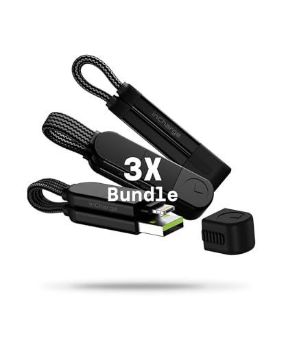 Rolling Square inCharge X, (3X Pack) Multi Charging Cable Portable Keychain Charger Cable, 6-in-1 100W Ultra Fast Charging Power, Lava Black – Enhanced Compatibility and Speed Rolling Square inCharge X, (3X Pack) Multi Charging Cable Portable Keychain Charger Cable, 6-in-1 100W Ultra Fast Charging Power, Lava Black – Enhanced Compatibility and Speed