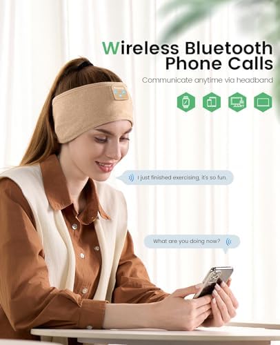 Perytong Wireless Bluetooth Sports Headband Headphones – Ultimate Comfort & Crystal-Clear Sound for Sleep, Yoga & Jogging – Perfect for Insomnia Relief, Meditation, and Easy Device Pairing