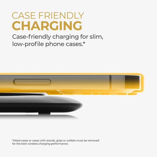 HALO Black Wireless Charging Pad – Rapid Charge Technology with Universal Device Compatibility for Effortless Power-Up Solutions