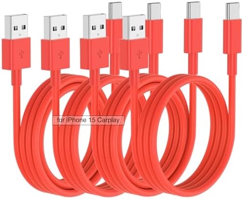 Car Carplay Cable for iPhone 16 15 Pro/Pro Max/Plus,3/3/6/6FT USB A to USB C Fast Charging Cord for iPhone 16 15 Charger,USBC Car Charger for Apple 16 15/iPad Pro-Dark Blue – Enhanced Compatibility and Speed
