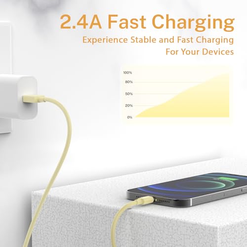 Ultimate 6-Pack MFi Certified Lightning Cables for i Phone – Fast Charging & Durable 3/6/10 FT USB Cords for i Phone 14/13/12/11 Pro Max/XR/XS/X/8/7/6 Plus/SE & i Pad – Versatile Lengths for Home, Car, and Office Use