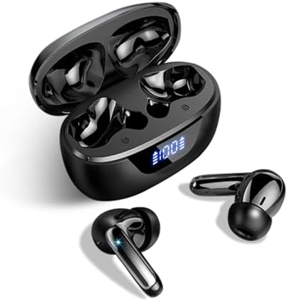 Advanced Bluetooth 5.3 Wireless Earbuds with 48-Hour Playback – Superior IPX7 Waterproof In-Ear Headphones Featuring Touch Controls, LED Battery Indicator, and Integrated Microphone for Exceptional On-the-Go Audio Quality