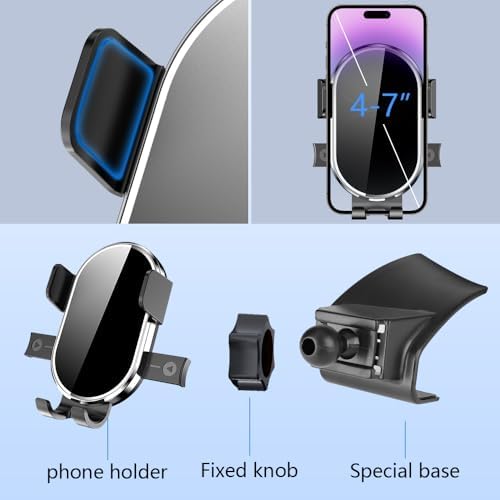 Premium Porsche 911 (2013-2019) GT3 Coupe & Carrera S Car Phone Holder – Stylish Dashboard Mount for Enhanced Navigation and Hands-Free Calls – Secure Mobile Device Holder with 360-Degree Rotation & Universal Fit for Luxurious Driving Experience – Easy Tool-Free Installation