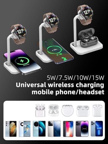 Advanced 2-in-1 Charging Station for i Watch & i Phone – Fast Charging Dock for i Phone 16/15/14/13/12/11/X/8, i Watch Series Ultra/10/9/8/7/6/SE/5/4/3/2/1, and Air Pods 2/3/4 – Elegant White Design for Optimal Device Organization and Speed Boost
