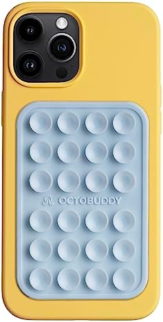 Ultimate Stability Turquoise Silicone Suction Phone Holder – Hands-Free Mount for i Phone & Android – Compact 2.6″ x 3.9″ Design – Elevate Your Selfies and Videos with Superior Grip and Versatile Functionality – Essential Content Creation Accessory for Effortless Capturing and Live Streaming