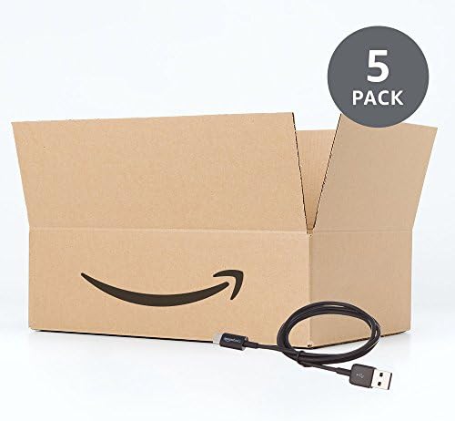 Elevate Your Charging Game: Amazon Basics 5-Pack 3-Foot USB-C to USB-A 2.0 Fast Charger Cables, 480 Mbps Data Transfer, USB-IF Certified for Ultimate Device Compatibility – Ideal for i Phones, i Pads, Samsung Galaxies & Laptops – Sleek Black Design for Professional Use
